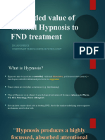 The Added Value of Clinical Hypnosis To FND Treatment: DR Jason Price Consultant Clinical Neuropsychologist