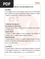 JEE Main 2022 Maths Revision Notes On Matrices and Determinants