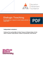 Dialogic Teaching Evaluation Report and Executive Summary July 2017