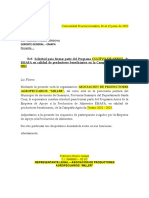 MODELO CARTA DE SOLICITUD (Apoyo) 2022-2023