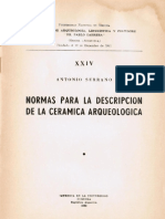 Serrano, Normas para La Descripción de Cerámica Arqueológica