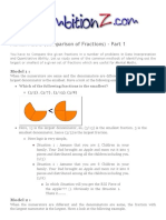 (Comparison of Fractions) - Part 1