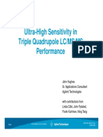 Ultra-High Sensitivity in Triple Quadrupole LCMS Technology