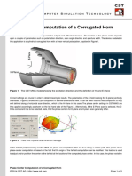 Phase Center Computation of A Corrugated Horn