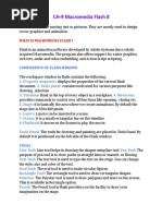 Ch-9 Macromedia Flash Notes