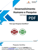 Como a pesquisa científica contribui para o desenvolvimento humano