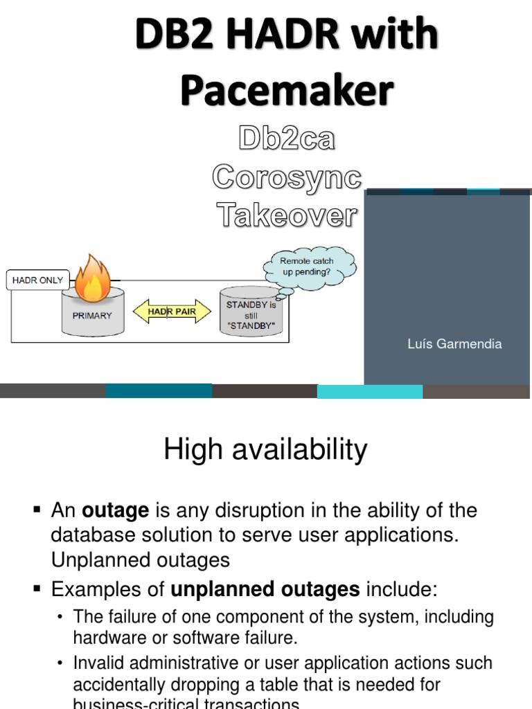Db2 hadr pacemaker luis garmendia download free pdf computer