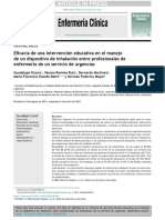 Eficacia de Una Intervención Educativa en El Manejo de Un Dispositivo de Inhalación Entre Profesionales de Enfermería de Un Servicio de Urgencias