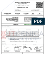 Jtcenica Medical System: Test Result