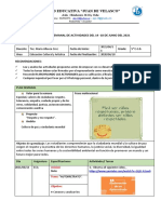 Agenda de Trabajo 4 Quinto Grado Proyecto 07