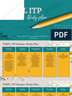 Dois planos de estudo para aumentar seu score no TOEFL ITP