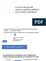 Uso de Las Ciencias Del Comportamiento en Políticas