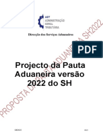 Proposta da Pauta Aduaneira Versão 2022 do SH 2
