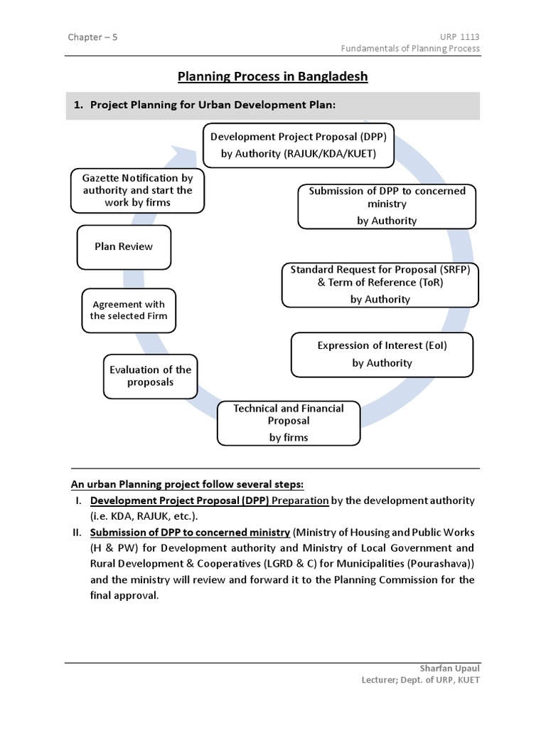 Chapter - 5 (Planning Process in BD) | PDF | Policy | Economies