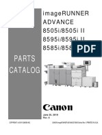 PARTES imageRUNNER - ADVANCE - 8500 - Series