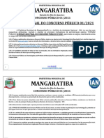 Mangaratiba: Resultado Final Do Concurso Público 01/2021