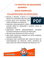 Colaboradores cumprem política qualidade