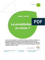 Prostitution: Remise en Doute Du Choix Du Métier