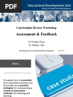 Assessment & Feedback: Curriculum Review Workshop