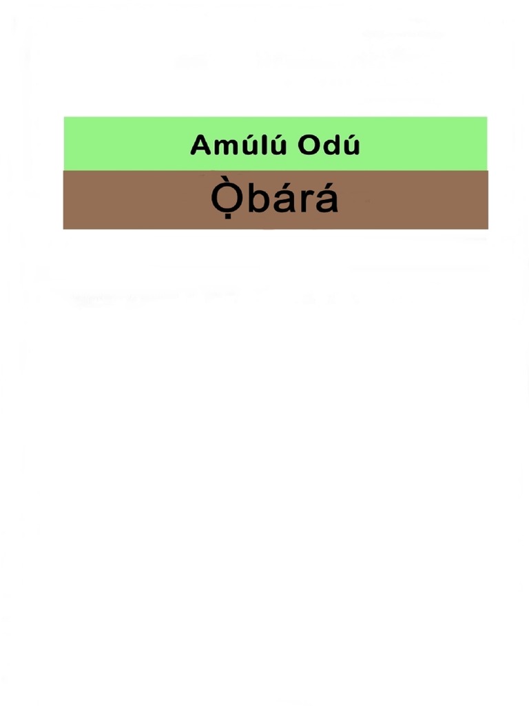 08 Amulu Odu Obara PDF