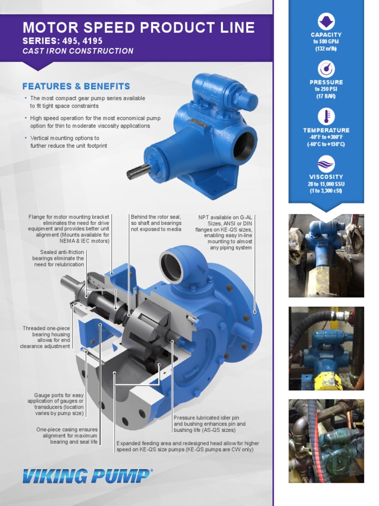 Viking Oil Pump 495 Series PDF Pump Machines