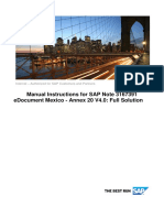 Manual Instructions For Sap Note 3167391 Edocument Mexico - Annex 20 V4.0: Full Solution