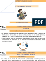 Tema Lenguaje Radial Sesion 2