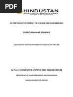 M.TECH CSE Syllabus 2021