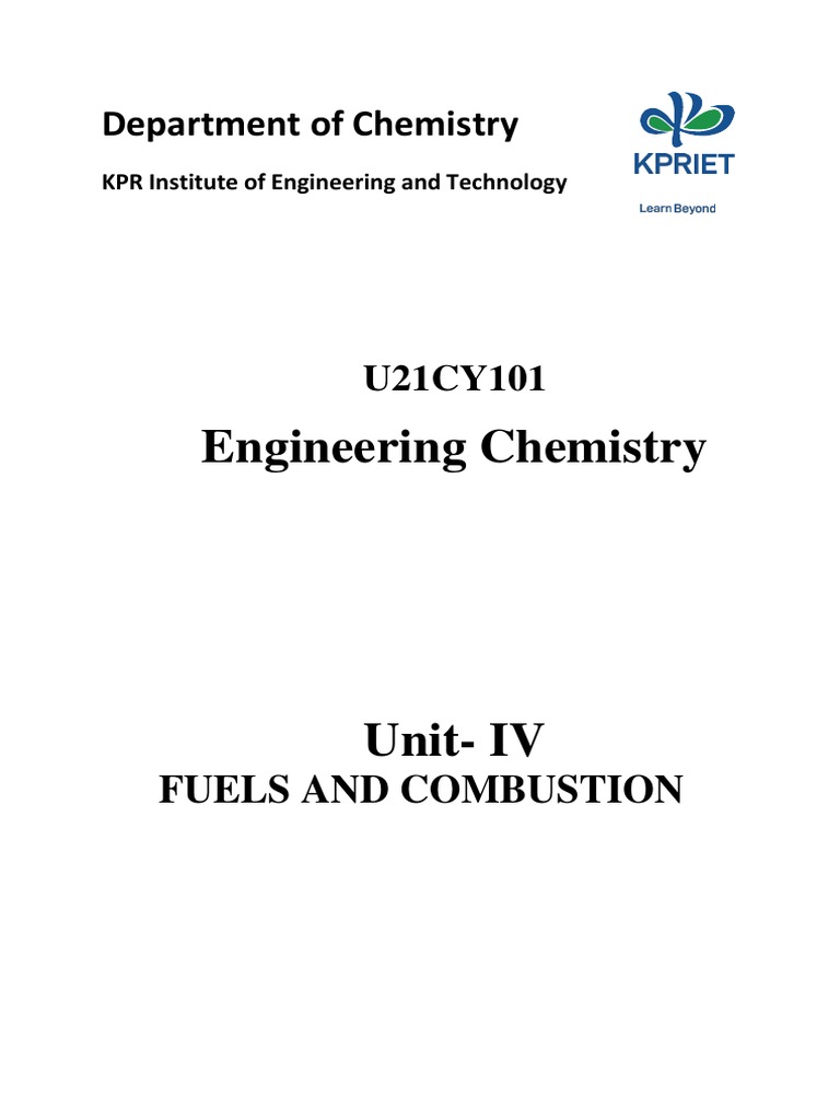 Fuel and Combustion-Chemistry | PDF | Liquefied Petroleum Gas | Combustion