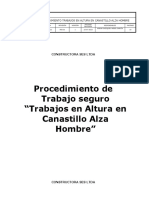 PTS 03 - Trabajos en Altura en Canastillo de Camion Alza Hombre