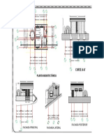 Planta Arquitectónica: Fachada Principal Fachada Posterior Fachada Lateral