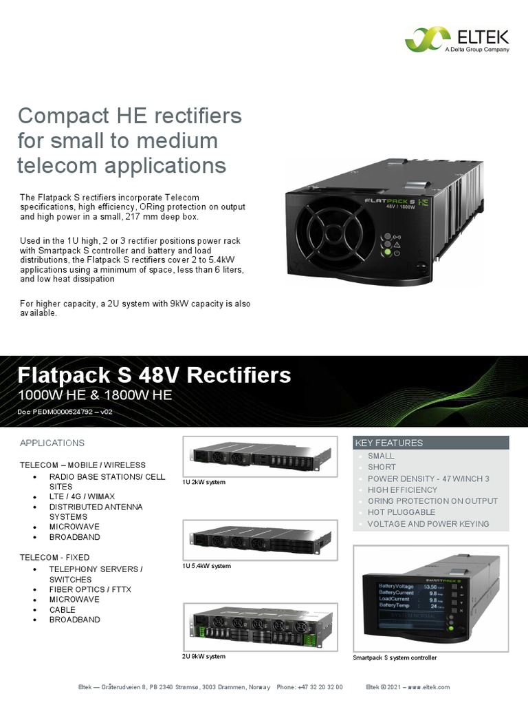 Compact HE Rectifiers For Small To Medium Applications PDF
