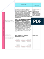 Actividades Del 13 de Octubre de 2021