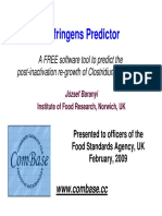 Perfringens Predictor: A FREE Software Tool To Predict The Post-Inactivation Re-Growth of Clostridium Perfringens