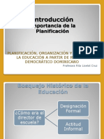 Unidad 0-Introducción-Planificación, Organización y Gestión de La Educación A Partir de Régimen Democrático Dominicano