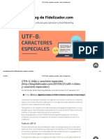 UTF8 - Ñ, Tildes y Caracteres Especiales - Blog de