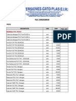 Cotizacion para Hacer Las Facturas Modelos