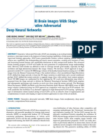 Synthesis of 3D MRI Brain Images With Shape and Texture Generative Adversarial Deep Neural Networks