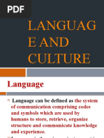 Lecture 2 (Language and Culture)