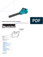 Makita Cordless Blower Instruction Manual: User Manuals Simplified