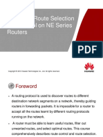 Configure Route Selection and Control On NE Series Routers (V8) ISSUE 1.00