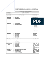 Almuerzo Ejecucion de Actividades