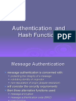Authentication and Hash Function