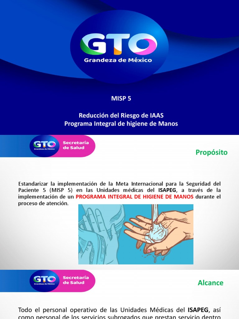 Programa Integral de Higiene de Manos | PDF | Lavado de manos | Salud ...