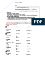 Evaluación Sumativa Ingles 2º Medio PIE