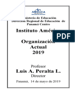 Organizacion Actual 2019