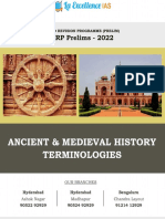 Ancient & Medieval History Terminologies RRP 2022.