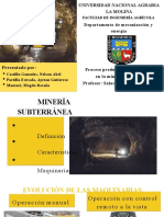 Minería Subterránea - Maquinaria para Obras