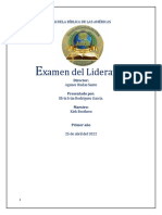 Clase de La Eba Sobre Liderazgo Biblicio - Examen A Libro Abierto - 2022