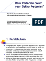 Peran Bank Pertanian Dalam Pembiayaan Sektor Pertanian - Hasanuddin